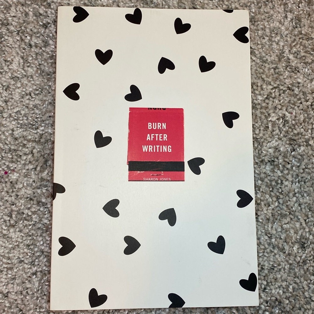 Burn After Writing by Sharon Jones. Hearts.